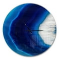 thumbnail image 1 of Designart 'Blue Agate Crystal ' Modern wall clock, 1 of 4
