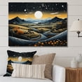 thumbnail image 1 of Designart "Blue And Gold Modern African horizon V" Modern Canvas Wall Art, 1 of 5