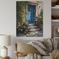 thumbnail image 1 of Designart "Blue And Pink Garden Door Gateway I" Farm Door and Windows Wall Decor, 1 of 5