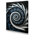 thumbnail image 1 of Designart Blue And White Stained Liquid Glass II Canvas Wall Art, 1 of 5