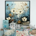 thumbnail image 1 of Designart "Blue And White Wildflower Fields IV" Wildflowers Floater Framed Wall Art Prints, 1 of 5