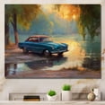 thumbnail image 1 of Designart "Blue And Yellow Sculpted Speed" Cars American Muscle Canvas Print, 1 of 5