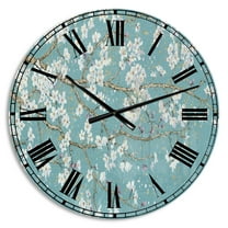 Designart 'Blue April Tree' Traditional wall clock