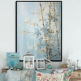 thumbnail image 1 of Designart "Blue Bamboo With Gold" Bamboo Floater Framed Canvas Art Print, 1 of 5