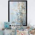 thumbnail image 1 of Designart "Blue Bamboo With Gold" Bamboo Picture Framed Canvas Art Print, 1 of 5