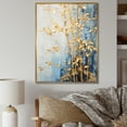 thumbnail image 1 of Designart "Blue Bamboo With Gold III" Bamboo Floater Framed Canvas Prints, 1 of 5