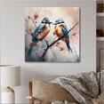 thumbnail image 1 of Designart "Blue Birds Sitting On Tree Branch II" Animals Bird Floral Wall Decor, 1 of 5