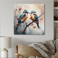 thumbnail image 1 of Designart "Blue Birds Sitting On Tree Branch II" Animals Bird Floral Wall Decor, 1 of 5