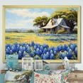 thumbnail image 1 of Designart "Blue Bonnet Dance In Meadows" Blue Bonnets Picture Framed Wall Art Prints, 1 of 5