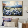 thumbnail image 1 of Designart "Blue Bonnets Allure In Mountains" Blue Bonnets Floater Framed Canvas Wall Art, 1 of 5