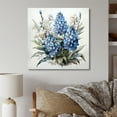 thumbnail image 1 of Designart "Blue Bonnets Winter Appeal I" Blue Bonnets Wall Decor, 1 of 7