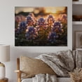 thumbnail image 1 of Designart "Blue Bonnets landscape Photo III" Floral Print on Natural Pine Wood, 1 of 5