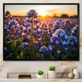 thumbnail image 1 of Designart "Blue Bonnets landscape Photo V" Floral Floater Framed Canvas Wall Art, 1 of 7