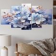 thumbnail image 1 of Designart "Blue Bonnets love expression I" Floral Metal Wall Decor Set, 1 of 5