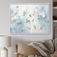 thumbnail image 1 of Designart "Blue Botanical flow I" Abstract Botanicals Floater Framed Canvas Wall Art, 1 of 7