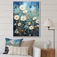 thumbnail image 1 of Designart "Blue Calm Gardens II" Abstract Floater Framed Canvas Print, 1 of 7
