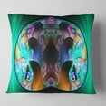 thumbnail image 1 of Designart Blue Capsule in Plasma - Abstract Throw Pillow - 16x16, 1 of 4