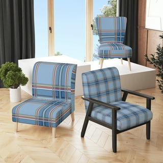 Plaid Fabric Dining Chairs in Accent Chairs Walmart