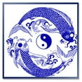 thumbnail image 1 of Designart 'Blue Chinoiserie Koi Fish II' Traditional Framed Canvas Wall Art Print, 1 of 4