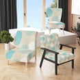thumbnail image 1 of Designart "Blue Circle Pattern" Upholstered Patterned Accent Chair and Arm Chair, 1 of 5