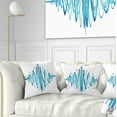 thumbnail image 1 of Designart Blue Circled Waves - Abstract Throw Pillow - 18x18, 1 of 5