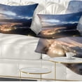 thumbnail image 1 of Designart Blue Cloudy Summer Sunrise - Landscape Photo Throw Pillow - 12x20, 1 of 5