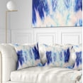thumbnail image 1 of Designart Blue Collage with Spots - Abstract Throw Pillow - 16x16, 1 of 5