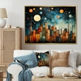 thumbnail image 1 of Designart "Blue Coral Mexico Art The Broken" Mexican Floater Framed Wall Art Living Room, 1 of 7
