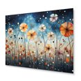 thumbnail image 1 of Designart "Blue Dandelion Floral Euphony III" Floral Metal Wall Art Prints, 1 of 5