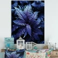 thumbnail image 1 of Designart "Blue Ferns Indigo Calm II" Floral & Botanical Wall Decor, 1 of 5