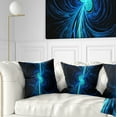 thumbnail image 1 of Designart Blue Fractal - Abstract Throw Pillow - 16x16, 1 of 1