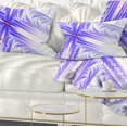 thumbnail image 1 of Designart Blue Fractal Cross Design - Abstract Throw Pillow - 12x20, 1 of 1