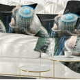 thumbnail image 1 of Designart Blue Fractal Infinite World - Abstract Throw Pillow - 12x20, 1 of 5