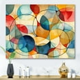 thumbnail image 1 of Designart "Blue Geometric Fusion" Modern Geometric Wall Art For Kitchen, 1 of 5