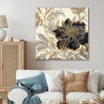 thumbnail image 1 of Designart "Blue Gold Peonies Symphony II" Floral Peony Canvas Print, 1 of 5