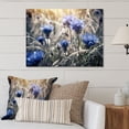 thumbnail image 1 of Designart "Blue Grey Cornflowers Mosaic Delicate Blooms" Floral Metal Wall Art, 1 of 5