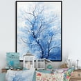 thumbnail image 1 of Designart "Blue Hued Maple Murmurs" Tree Maple Floater Framed Wall Decor, 1 of 5