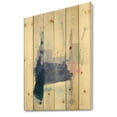 thumbnail image 1 of Designart 'Blue Interlude' Traditional Print on Natural Pine Wood, 1 of 3