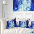 thumbnail image 1 of Designart Blue Life - Abstract Throw Pillow - 18x18, 1 of 5