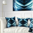 thumbnail image 1 of Designart Blue Light Trails - Abstract Throw Pillow - 16x16, 1 of 5