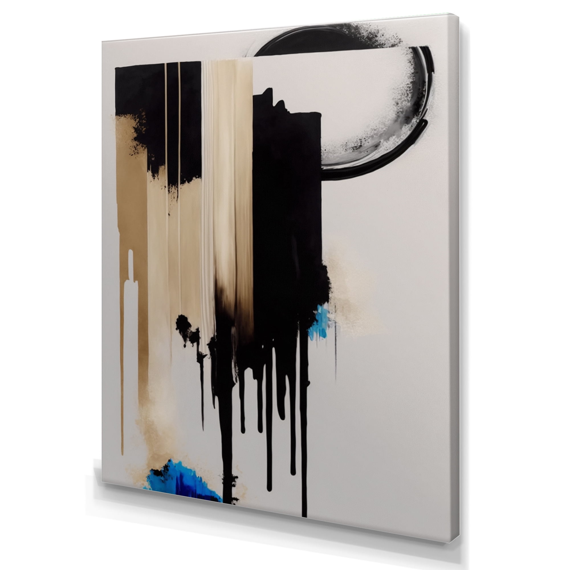 Designart Blue Minimalist Abstract IV Canvas Wall Art