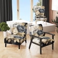 thumbnail image 1 of Designart "Blue Modern Floral Pattern" Upholstered Traditional Accent Chair and Floral & Botanical Arm Chair - Multiple Color & Pattern, 1 of 7