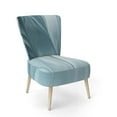 thumbnail image 1 of Designart "Blue Modern Water III" Upholstered Glam Accent Chair - Arm Chair, 1 of 5