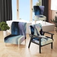 thumbnail image 1 of Designart "Blue Modern Woman Portrait" Upholstered Glam Accent Chair and Arm Chair, 1 of 5
