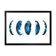 thumbnail image 1 of Designart 'Blue Moon Different Phases' Bohemian & Eclectic Framed Art Print, 1 of 4