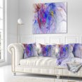 thumbnail image 1 of Designart Blue Mystic Psychedelic Texture - Abstract Throw Pillow - 16x16, 1 of 1