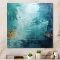 thumbnail image 1 of Designart "Blue Oasis II" Abstract Landscape Canvas Print, 1 of 5