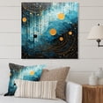 thumbnail image 1 of Designart "Blue Simplicity Moon VI" Abstract Collages Metal Art Print, 1 of 1
