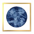 thumbnail image 1 of Designart 'Blue Space Galaxy Circle' Modern Framed Art Print, 1 of 4