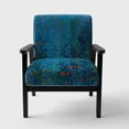 thumbnail image 1 of Designart "Blue Underwater Lake Leaves I" Upholstered Nautical & Coastal Accent Chair - Arm Chair, 1 of 5